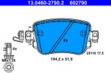 ATE 13.0460-2790.2 set placute frana,frana disc