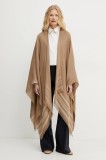 MM poncho culoarea maro, light, 2516731018600