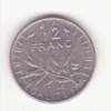 Franța 1/2 franc 1965, Europa, Nichel
