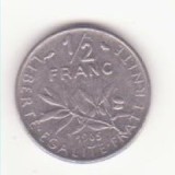 Franța 1/2 franc 1965