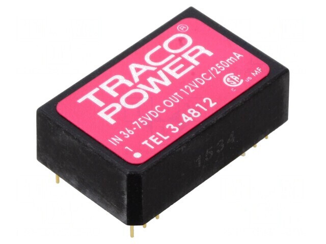 Convertor DC/DC 3W 36-75V la 12V 250mA DIP24