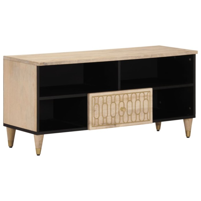 Gossi comoda tv, 100x33x46 cm, lemn masiv de mango