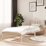 vidaXL Cadru de pat mic single, 75x190 cm, lemn masiv