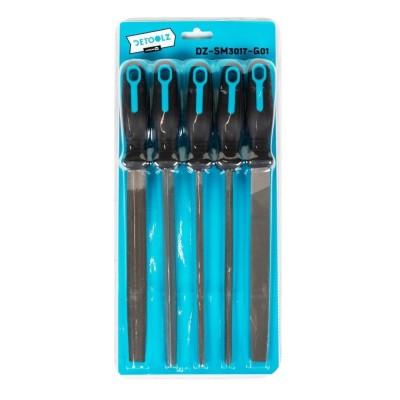 Set 5 pile Detoolz 310 mm din otel T12, cu manere ergonomice foto