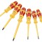 Kit șurubelnițe izolate Phillips și plate 6 bucăți