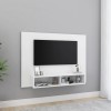Comoda TV perete Gossi, 120 cm, alb, PAL, moderna, living, hifi
