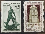 BC168, Franta, 2 serii aniveersare Rezistenta franceza, 1963, 1964