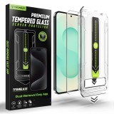 Folie Samsung Galaxy S26 Plus, deblocare prin amprenta, Asteroid GSM TitanGlass CrystalHD, transparenta