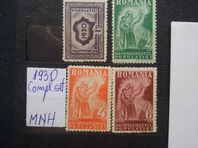1930-Recensamantul complet set-orig. gum -MNH foto