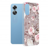 Husa pentru Oppo A17, Techsuit Marble Series, Bloom of Ruth Gray