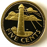 BARBADOS 5 CENTS 1977 PROOF