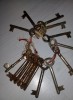 Lot 15 chei Originale pentru usi de epoca,usi lemn casa,porti,chilere,crame