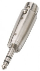 Adaptor XLR mama - Jack 6.3 tata stereo Monacor NTA-118 foto