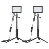 Kit Neewer ZC-10S două lămpi LED + filtre + trepiede