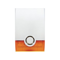 SIRENA EXTERIOR WIRELESS CU FLASH ORANGE foto