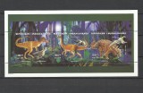 MADAGASCAR 1998 ANIMALE PREISTORICE DINOZAURI, Nestampilat