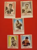 AJMAN, BOXERI - SERIE COMPLETĂ MNH