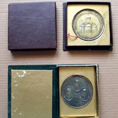 Lot medalii Rusia 1966 + 1967 in cutiile originale. Biserica , popi. Impecabile