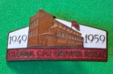 Insigna Rugby - CLUBUL CFR "GRIVITA ROSIE" BUCURESTI (Aniversare 10 ani / 1949-1959)