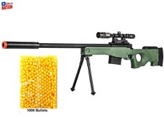 SUPER PUSCA AIRSOFT CALIBRU 6MM,LEGENDARUL SNIPER L96,LUNETA LASER+500 BILE.NOUA