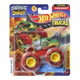 HOT WHEELS MONSTER TRUCK SHARKS VS DINOS MASINUTA RAGEASAUR ECHIPA DINO SCARA 1