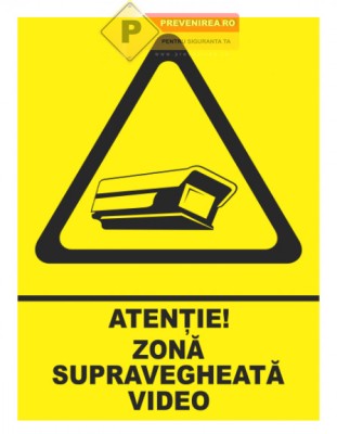 indicator zone supravegheate foto