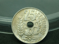 Moneda Spania 25 centimos 1934 foto