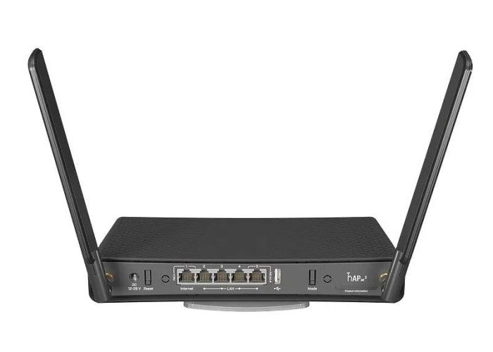 hAP ac&sup3;, 5 x Gigabit, 1 x PoE, 802.11b/g/n 2.4Ghz, 802.11ac 5Ghz, antene externe 3dBi 2.4GHz, 5.5dBi 5GHz - MikroTik RBD53iG-5HacD2HnD