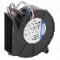 Ventilator 75x75x27mm, 12V DC, volum aer 28m3/h, lagar cu bila, EBM-PAPST - RL48-19/12/2