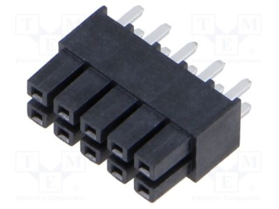Conector PCB-PCB soclu miniMATE mamă PIN 10 drept 2,54mm THT SAMTEC foto