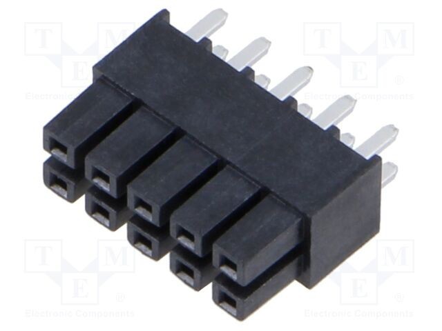 Conector PCB-PCB soclu miniMATE mamă PIN 10 drept 2,54mm THT SAMTEC