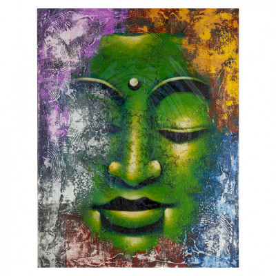 Tablou pictat manual Colorful Buddha foto