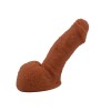 Dildo Leso Angled 15cm Flesh