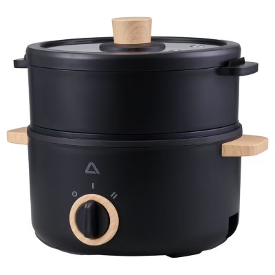 Oala electrica pentru gatit cu abur Ambiano, 1.3 l, negru foto