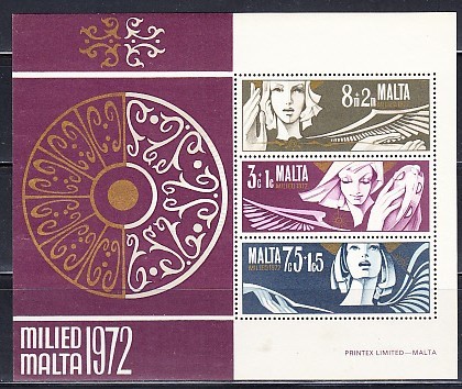M2 ZC 8 - Colita foarte veche - Malta - istorie - bloc