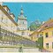 bnk cp Sighisoara - Vedere spre cetate - circulata - marca fixa