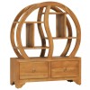 Dulap cu raft Yin Yang, 68 x 26 x 83 cm, lemn masiv de tec