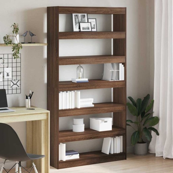 vidaXL Dulap pentru cărți Maro 100 x 30 x 198 cm Lemn compozit