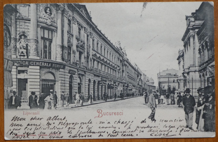 Bucuresti , Strada Lipscani , circulata , 1903 , animatie