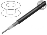 Cablu coaxial RG214 Cu PVC negru 100m 10,8mm