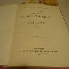 Cateva cuvinte asupra bisericilor Sf.Nicolae Domnesc si Trei Ierarhi Iasi - 1904