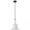 PENDUL TAVAN STICLA E27 MAX 60W - ALB, V-TAC