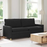 vidaXL Canapea Negru Țesătură 42028875