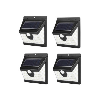 Set format din 4 Lampi solare de perete cu senzor de miscare si lumina cu 40 leduri EMS-0093 foto