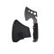 Topor multifunctional, IdeallStore&reg;, maner paracord, inox, negru