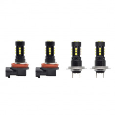 Set 2 Becuri auto LED H7/H11, 160W/set, 6000K, 15LED