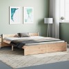 VidaXL Cadru de pat King Size, 150x200 cm, lemn masiv 815049