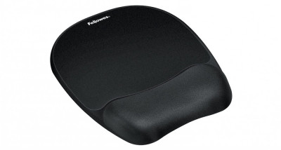 Mousepad ergonomic pentru incheietura mainii din spuma cu memorie Fellowes 9176501, negru - RESIGILAT foto