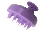 Dispozitiv pentru masaj capilar, silicon, mov, 8x6.5 cm, Oem
