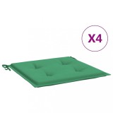 Perne scaune de gradina 4 buc. verde 50x50x3 cm tesatura Oxford